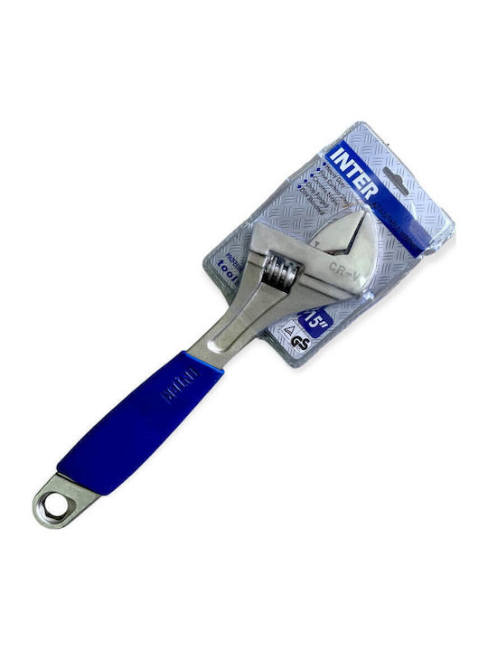 Inter French Wrench with Adjustable Opening 45mm and Anti-Slip Handle 380mm 15"