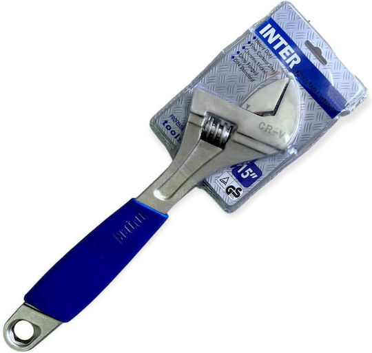 Inter French Wrench with Adjustable Opening 45mm and Anti-Slip Handle 380mm 15"