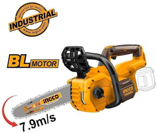 Ingco COSLI240788E Set 2 Chainsaws Brushless 20V with 2 Batteries 5Ah