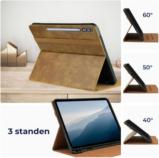 Rosso Flip Cover Brown (Samsung Galaxy Tab S10 Ultra, S9 Ultra)