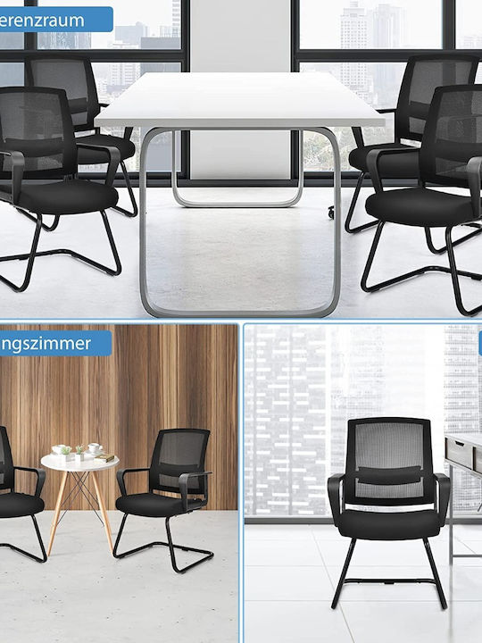 Chair Visitor in Black Color 1pcs