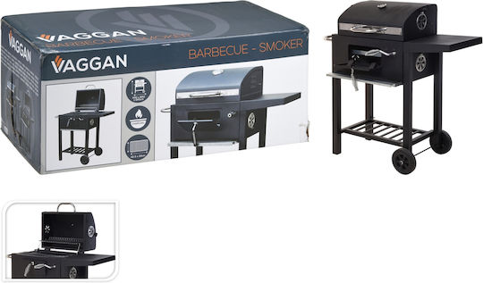 Progarden Holzkohlegrill mit Deckel und Thermometer 45cmx31cm