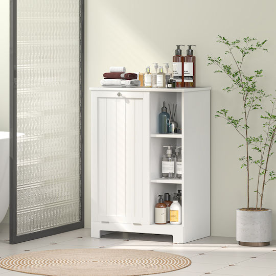 HomCom Ντουλάπι Μπάνιου Πλυντηρίου 60x38x86cm Λευκό
