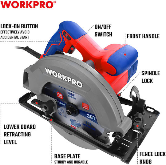 WorkPro Eintauchkreissäge 1700W