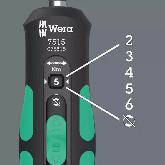 Wera Cheie dinamometrică Caroiaj 1/4" cu Lungimea 16.5buc Safe