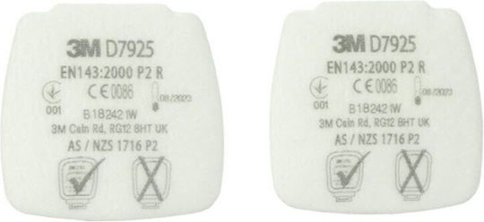 3M Secure Click Προφίλτρα Μάσκας 2τμχ