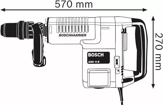 Bosch GSH 11 E Ударен Demolitionist Електрически 1500W с Прикачване SDS Max 0611316708