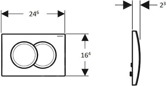 Geberit Flush Plate Dual Flush