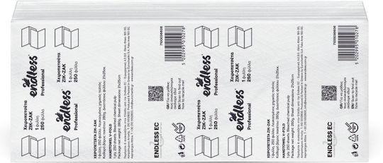 Endless Hand Towel Zig-Zag Embossed 21-25cm 250pcs 16packs 1100661602