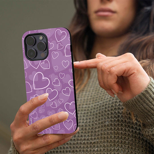 Θήκη Sonique Heart Series Samsung Galaxy M23 5g Βιολετί