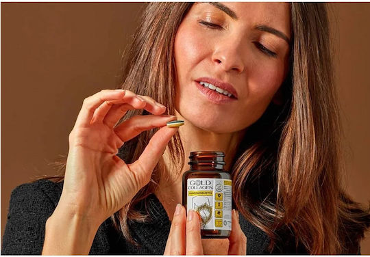 Gold Collagen Immunobiotix με Βιταμίνη C 1 ταμπλέτες 30 κάψουλες Natural