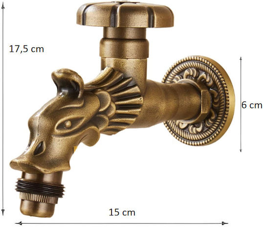 Remer Decorative Faucet Garden Metal 20032