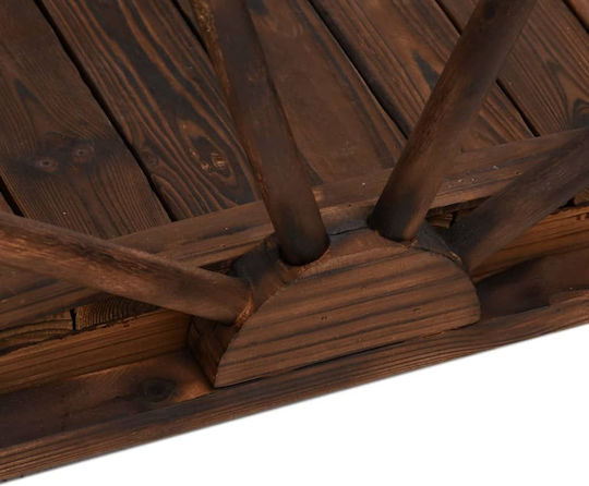vidaXL Decorative Bridge Garden Wooden 99x50x38 cm. 99cmx50cmx38cm 363338