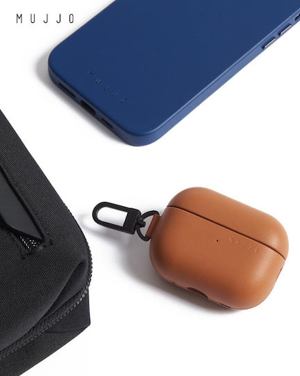 Mujjo Калъф Кожа в Кафяв цвят за Apple AirPods Pro 2