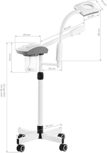 Giovanni Vaper Pflegegerät für Kopf Rollbar mit Leistung 750W