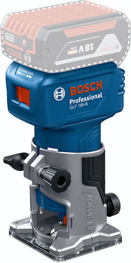 Bosch GLF 18V-8 Professional Trimmfräse 18V Solo mit Geschwindigkeitsregelung und mit Absaugsystem