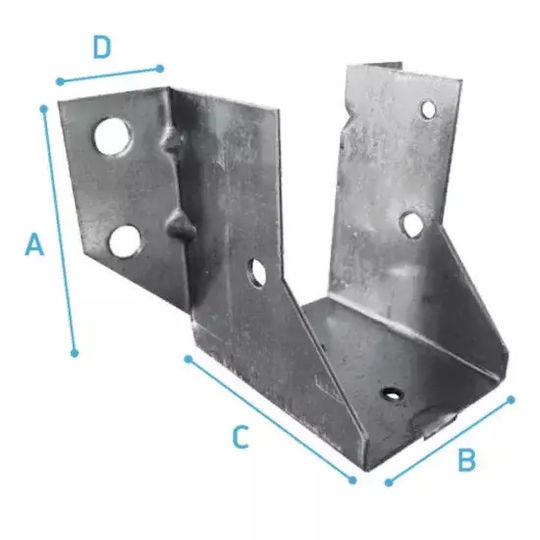 Vasmetal Beam Shoe for Pergola Νο 5 made of Metal 1pcs Isia