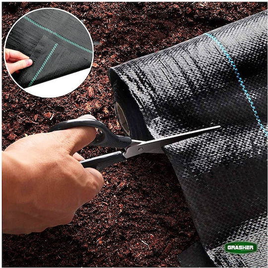 Grasher 100999 Ground Cover Fabric 95gr/m² 3x50m Black