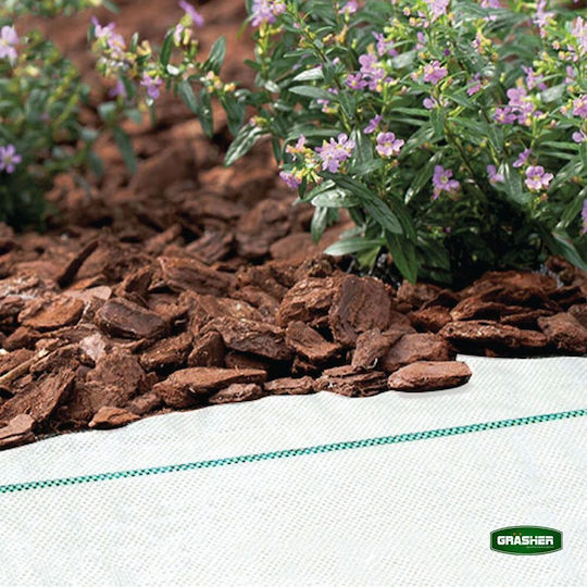 Grasher 103609 Ύφασμα Εδαφοκάλυψης 95gr/m² 4x4m Λευκό