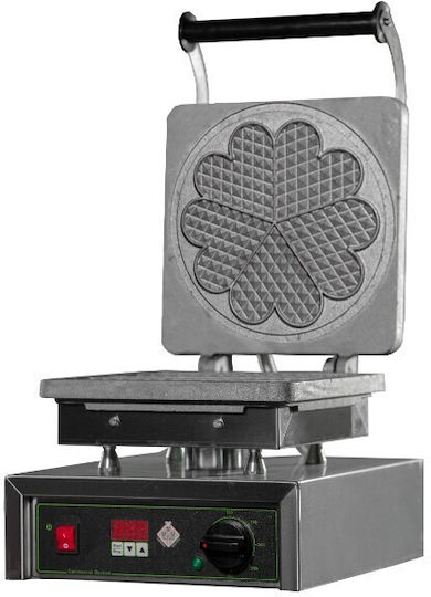 M&M equipment WAF/A-H Commercial Single Waffle Maker 90° Opening For Flower Shaped Waffles