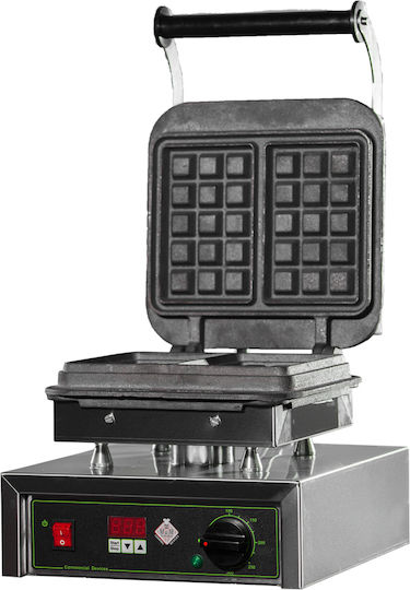 M&M equipment WAF/I-B Commercial Waffle Maker Single 90° Opening for Square Waffles
