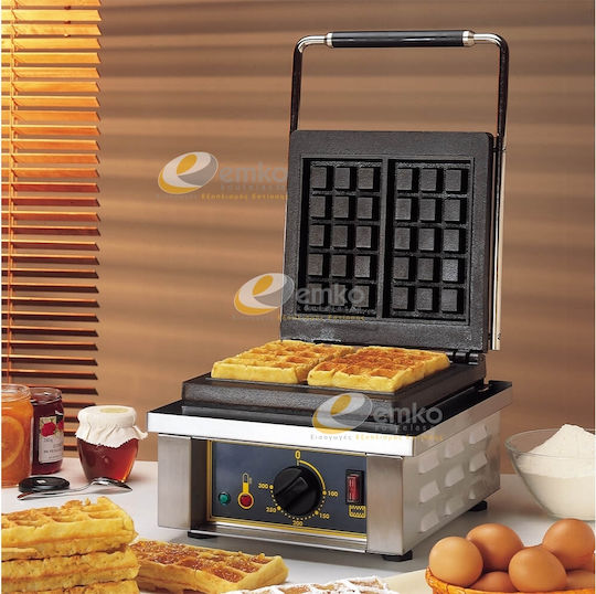 Roller Grill Професионална Вафленска машина Единичен за Квадратни Вафли GES 10
