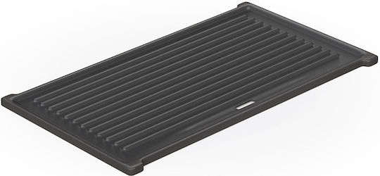 Thermogatz Baking Plate Double Sided with Cast Iron Flat & Grill Surface 22x42cm