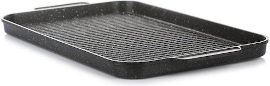 General Trade Non-stick Gusto Casa Non-Stick Baking Plate with Aluminum Grill Surface 45x28x3cm