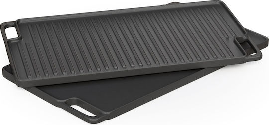 Thermogatz Baking Plate Double Sided with Cast Iron Flat & Grill Surface No 7 46x26cm
