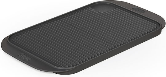 Thermogatz Baking Plate Double Sided with Cast Iron Flat & Grill Surface No 3 48x26x2cm