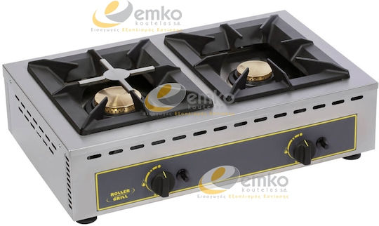 Roller Grill GAR 12B LPG Cooktop Double 12kW 69x51x19.5cm