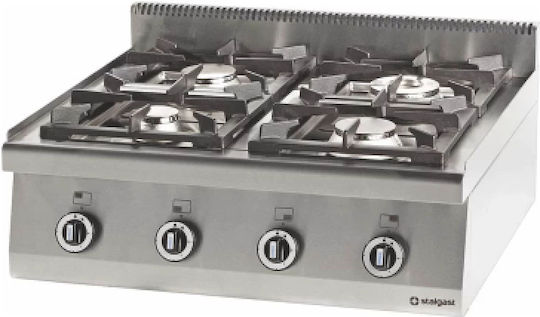 Stalgast Flüssiggas-Kocher Vierfach 24kW 80x70x25cm