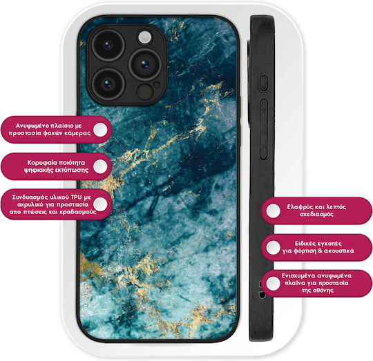 Калъф Sonique Marble Series за Realme 10 4G Син