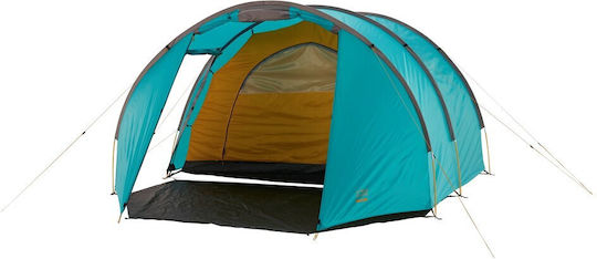 Grand Canyon Robson 4 Къмпинг Сцена Тунел Синя с Двойна Плат 4 Сезона за 4 Човека 420x290x170см