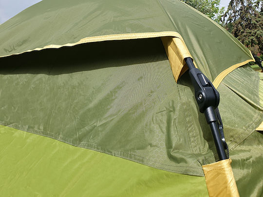Salty Tribe Seminole 4 Automatic Camping Tent Igloo Green with Double Cloth 4 Seasons for 4 People 240x210x175cm