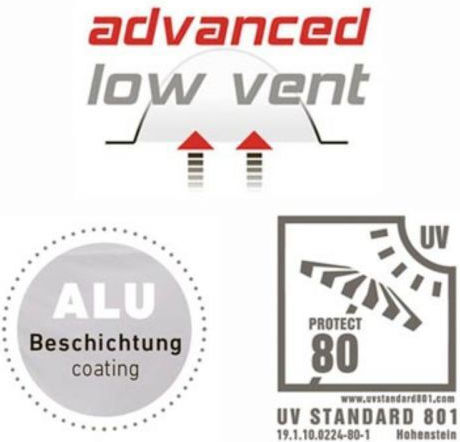High Peak Amora 5.0 Campingzelt Tunnel Gray mit Doppeltuch 4 Jahreszeiten für 5 Personen 500x280x180cm