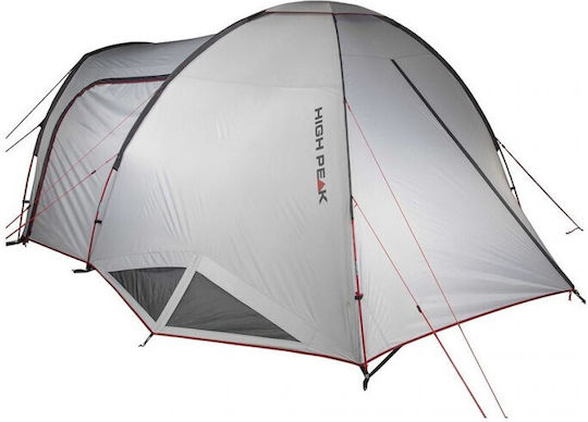 High Peak Amora 5.0 Campingzelt Tunnel Gray mit Doppeltuch 4 Jahreszeiten für 5 Personen 500x280x180cm
