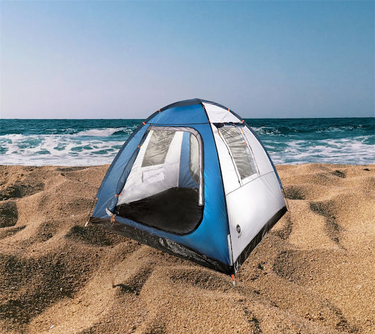 Campo Rimo 4 Blackout Summer Camping Tent Igloo Blue with Double Cloth for 4 People 210x240x175cm