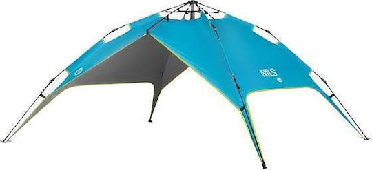 Nils Nils Camp Shadow Camping Tent Igloo Blue with Double Cloth 4 Seasons for 3 People 200x200x140cm