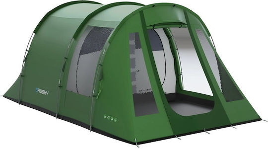 Husky Bolen Dural 4 Camping Tent Tunnel Green with Double Cloth 4 Seasons for 4 People 450x260x200cm
