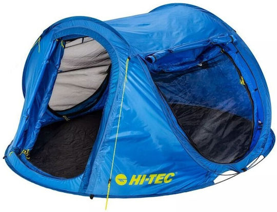 Hi-Tec Лятна Палатка За Къмпинг Изскачаща Синя За 3 Човека 220x180x105см