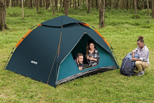 Bestway Automatic Camping Tent Igloo Blue 3 Seasons For 4 People 210x210x240cm