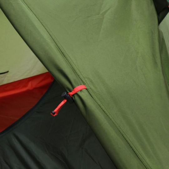 High Peak Woodpecker 3 LW Camping Tent Igloo Mountaineering Green with Double Cloth 4 Seasons for 3 People Waterproof 3000mm 220x190x110cm