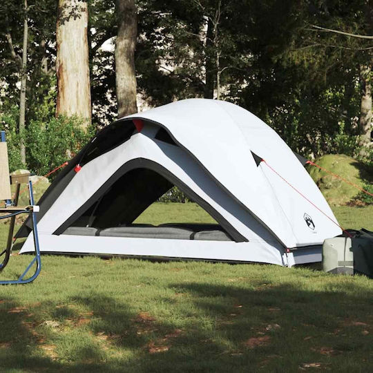 vidaXL Σκηνή Camping Igloo Λευκή για 1 Άτομο 213x84x100εκ. Ύφασμα Συσκότισης