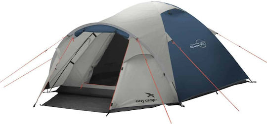 Easy Camp Quasar 300 Camping Tent Igloo Grey with Double Cloth 3 Seasons for 3 People 300x180x120cm Steel Blue