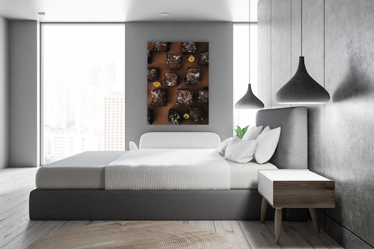 Πίνακας Brownies Flowers Μπράουνις Λουλούδια 80x120 Πίνακας Brownies Flowers Μπράουνις Λουλούδια 80x120