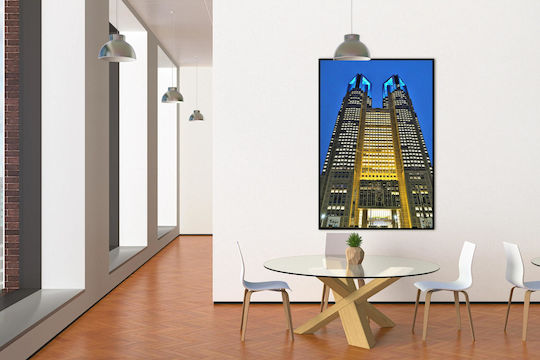 Tabloul Clădirea Guvernului Metropolitan din Tokyo Noaptea 40x50