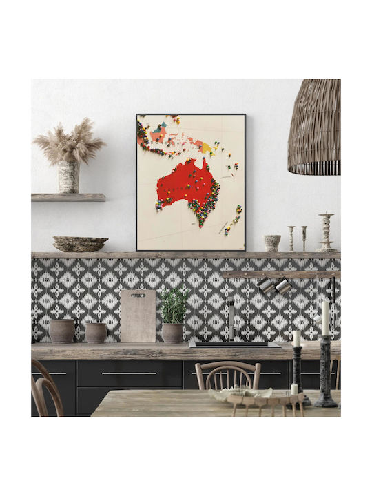 Map Pins Painting 100x150