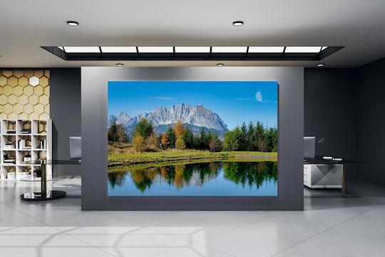 Painting Mountain Reflection In Lake 120x80