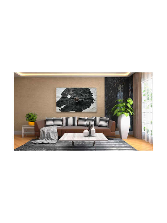 Πίνακας Coffee Beans On Abstract Leaf Art Κόκκοι Καφέ Αφηρημένη Τέχνη Φύλλων 120x80